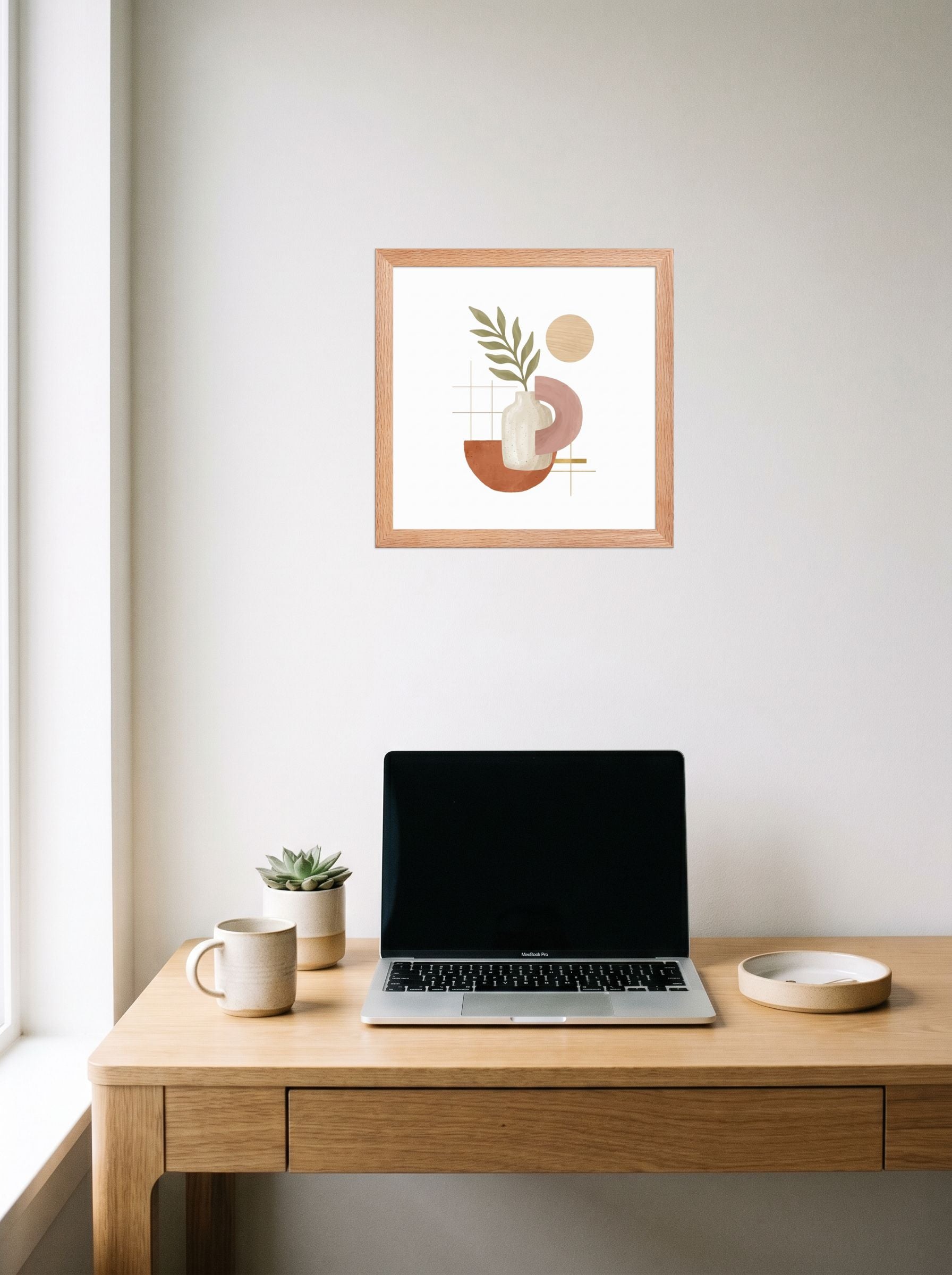 Ceramic Vase and Terracotta Arch Mockup