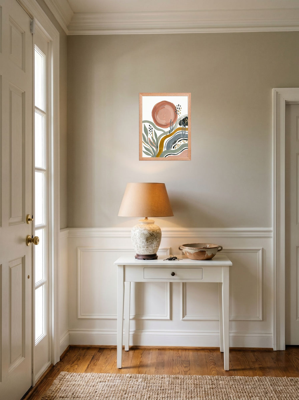 Terracotta Sun and Desert Waves Mockup