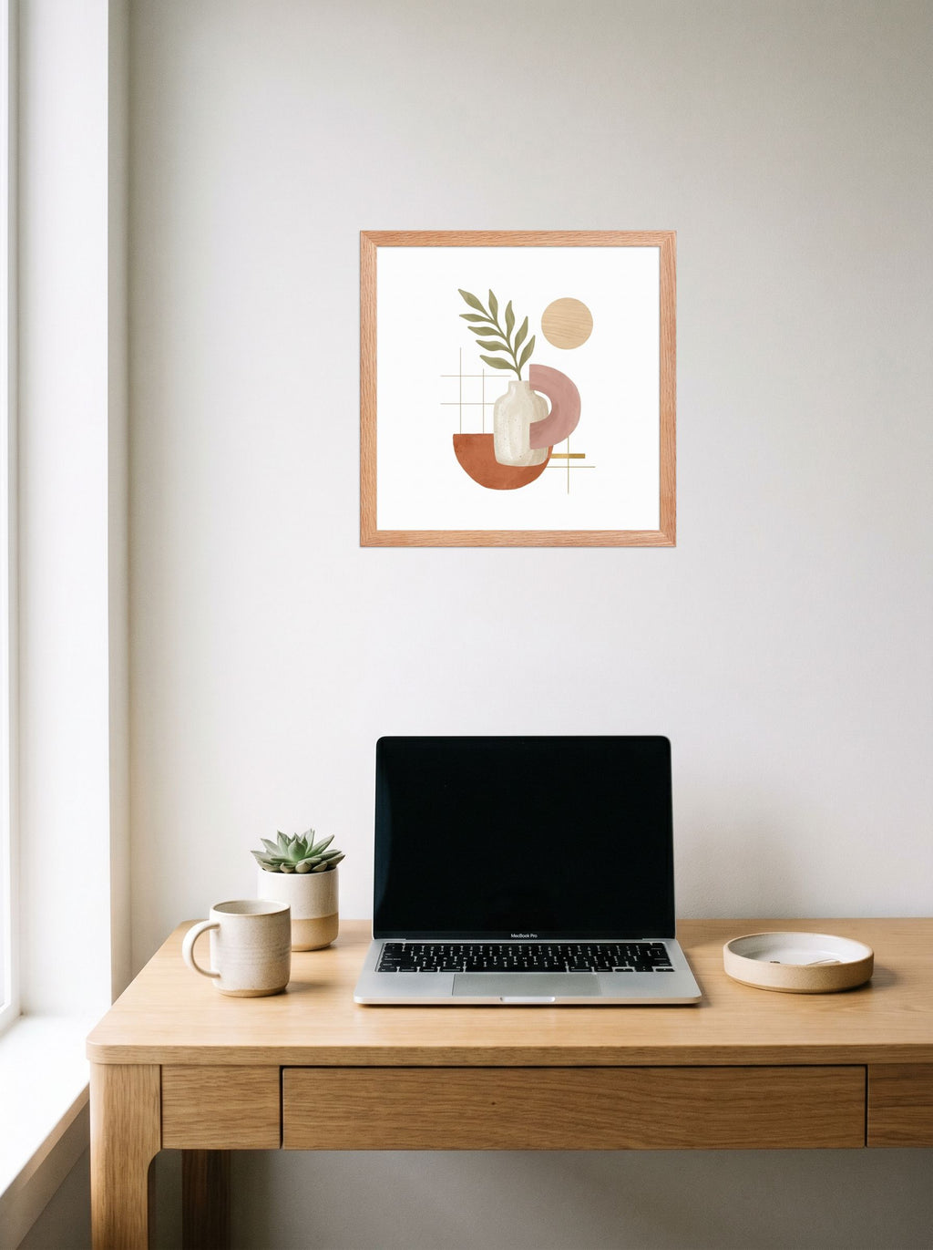 Ceramic Vase and Terracotta Arch Mockup