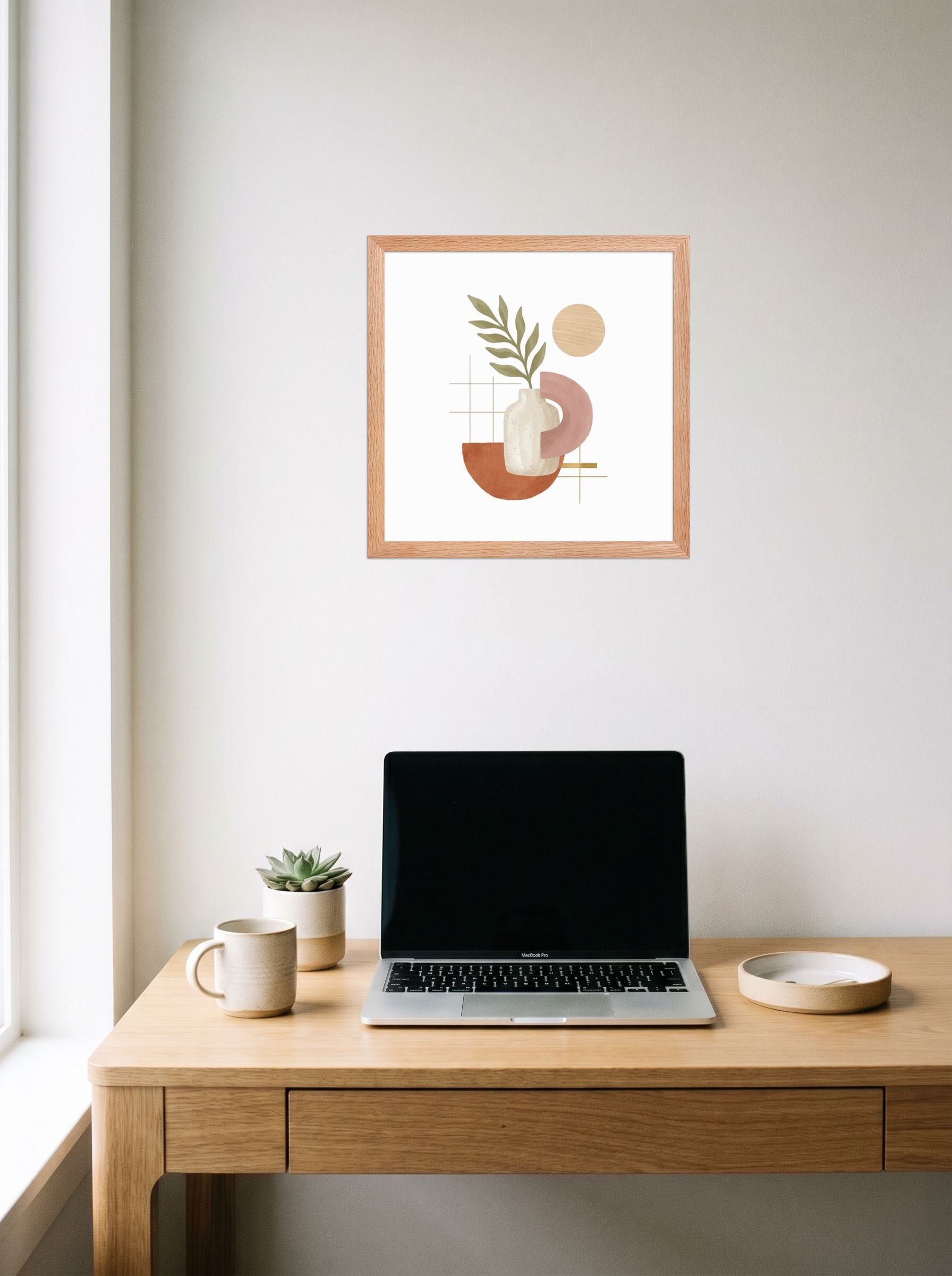 Ceramic Vase and Terracotta Arch Mockup