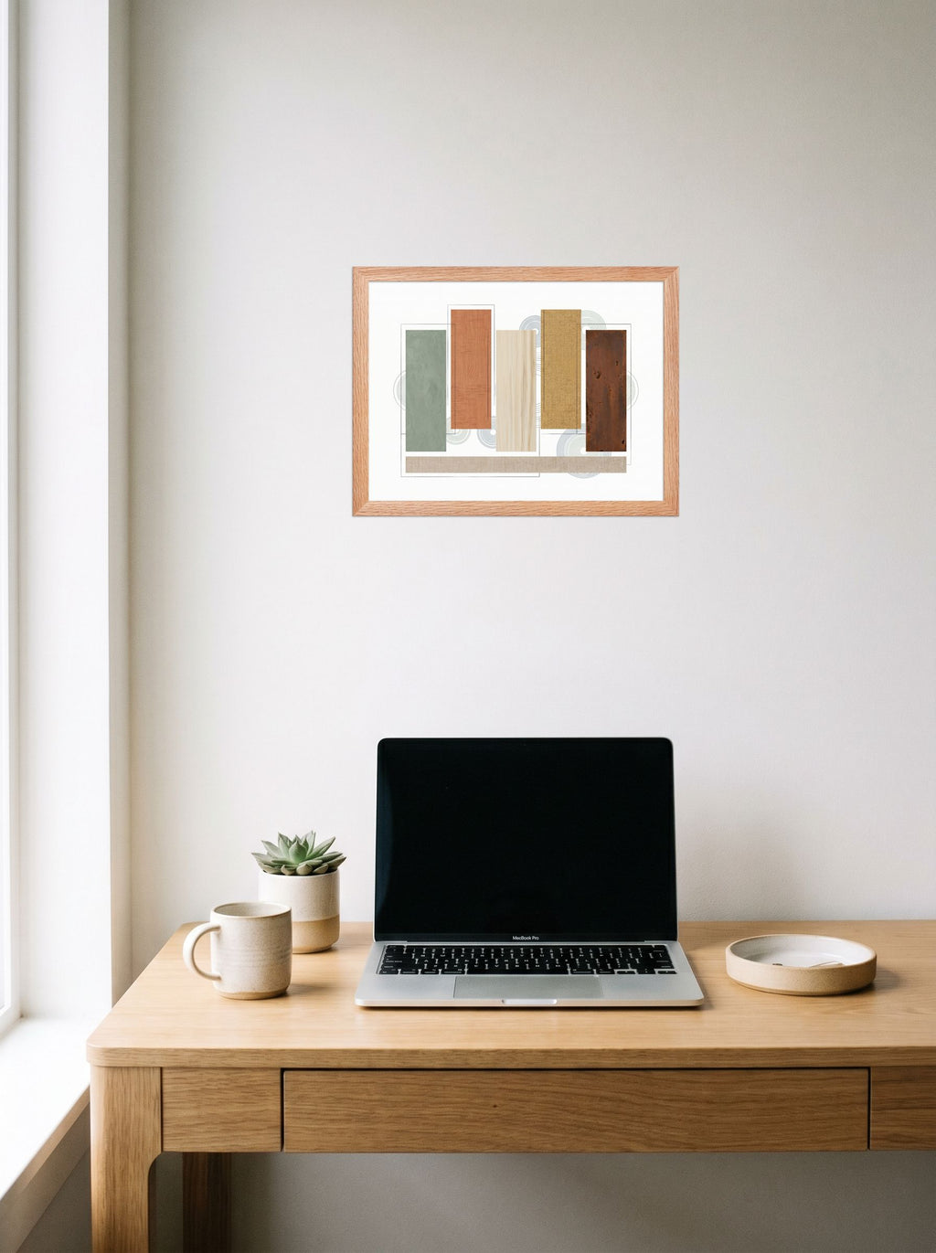 Textured Geometric Symphony Mockup