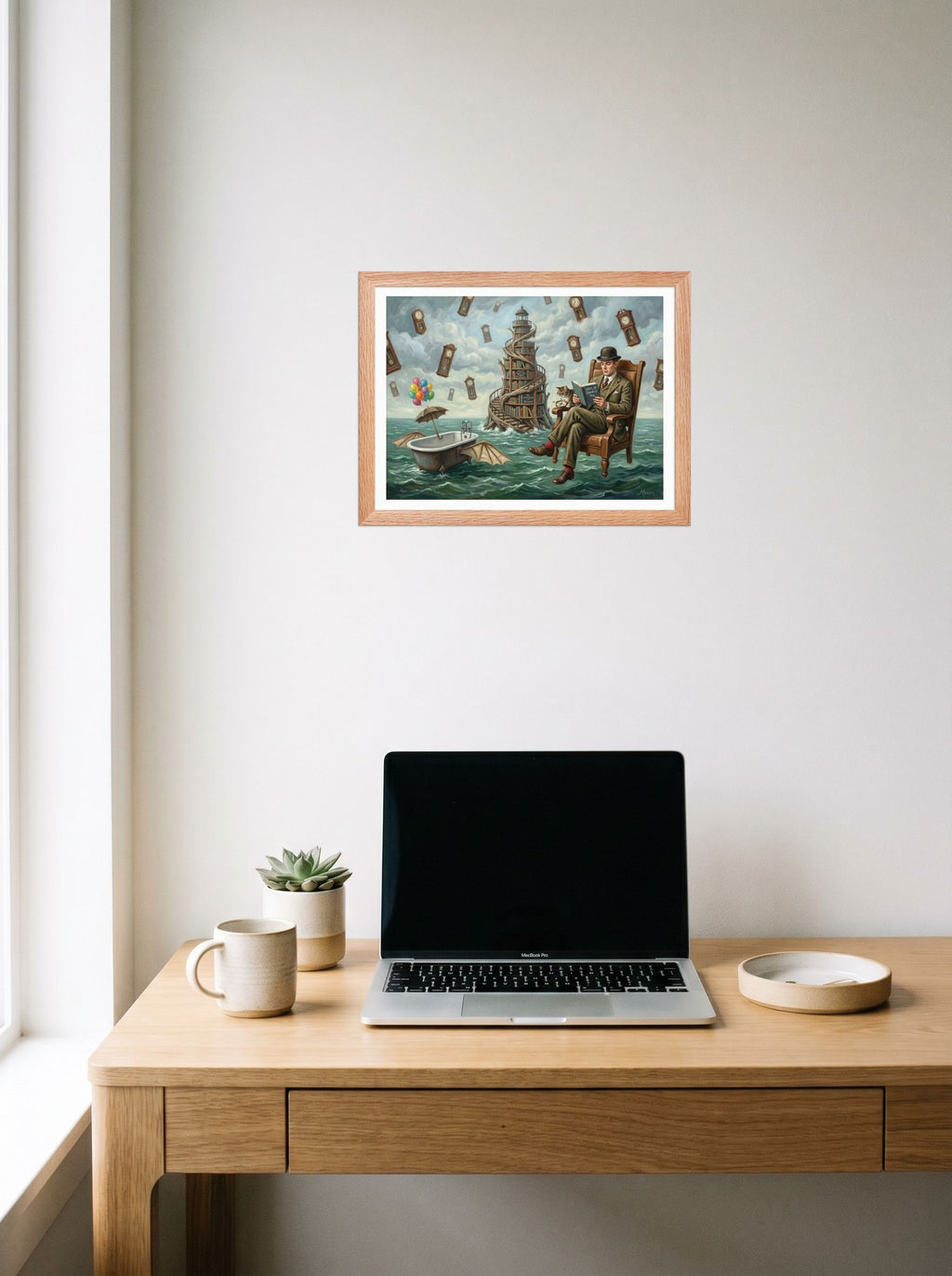 Reading in the Sea of Time Mockup