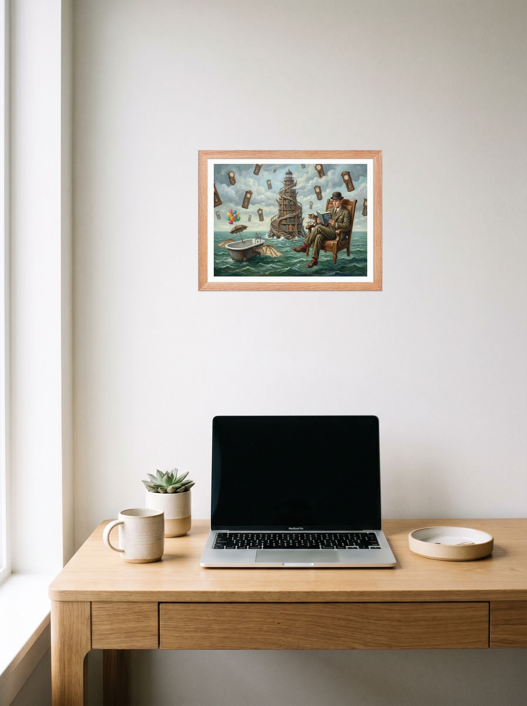 Reading in the Sea of Time Mockup