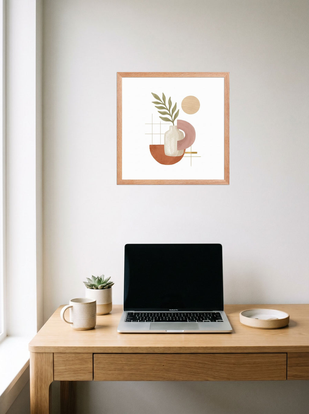 Ceramic Vase and Terracotta Arch Mockup