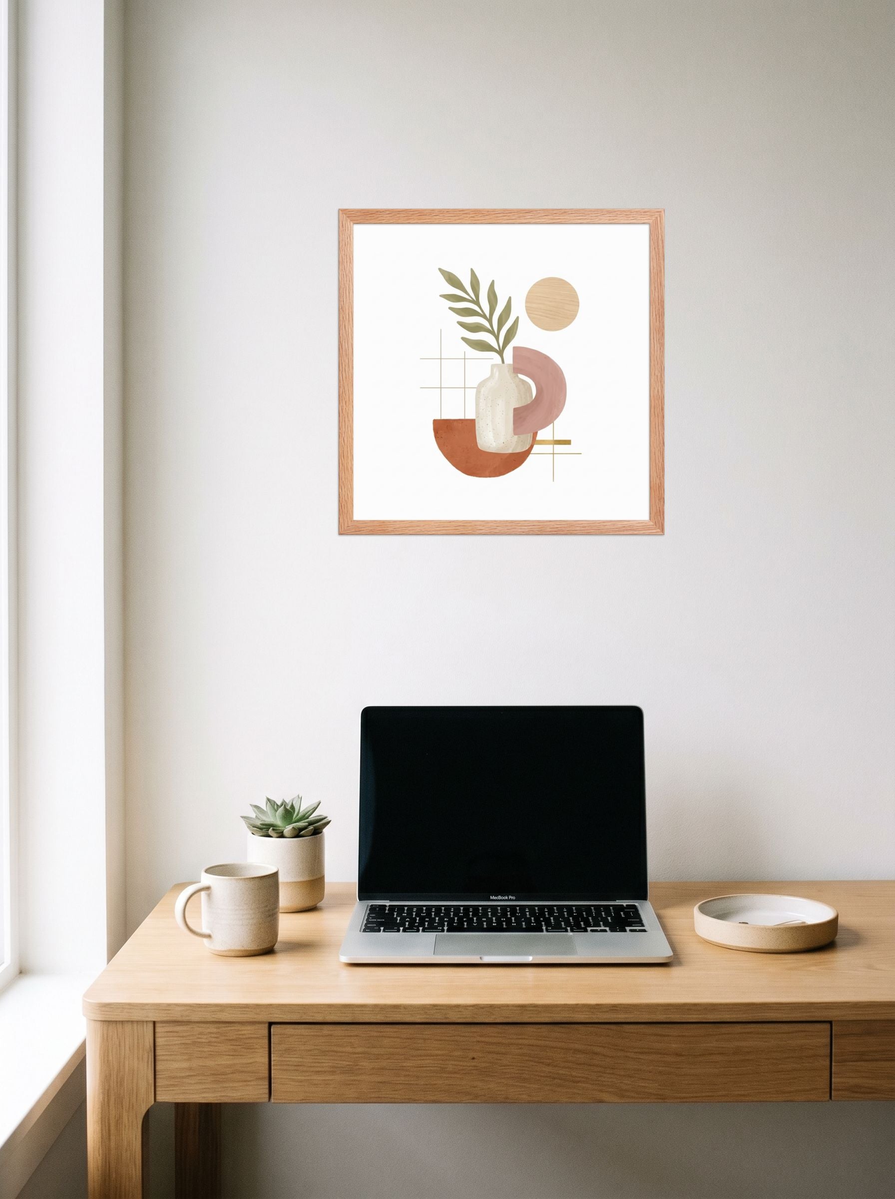 Ceramic Vase and Terracotta Arch Mockup