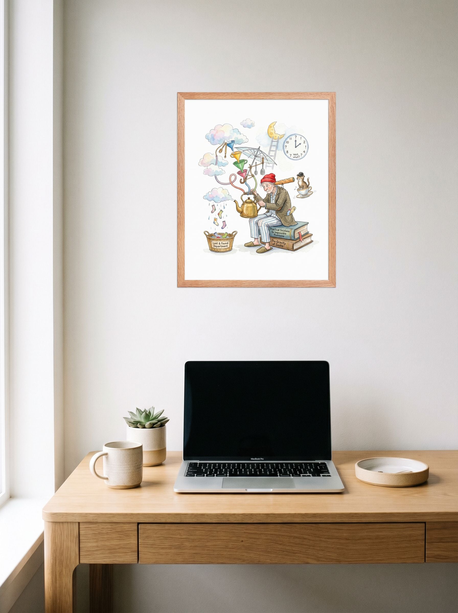 The Gravity of Socks Mockup