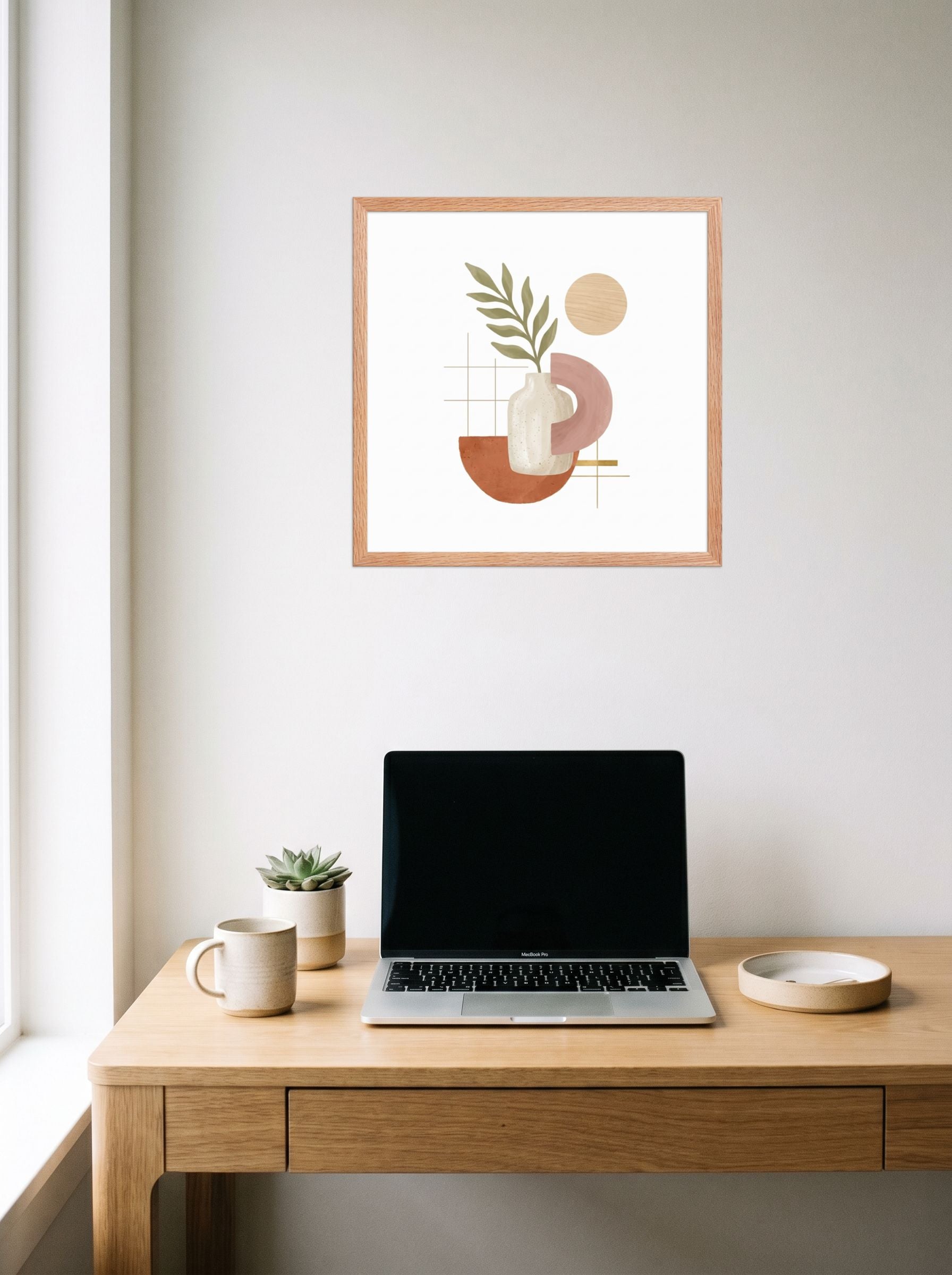 Ceramic Vase and Terracotta Arch Mockup
