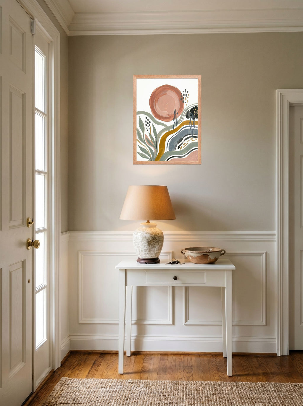 Terracotta Sun and Desert Waves Mockup