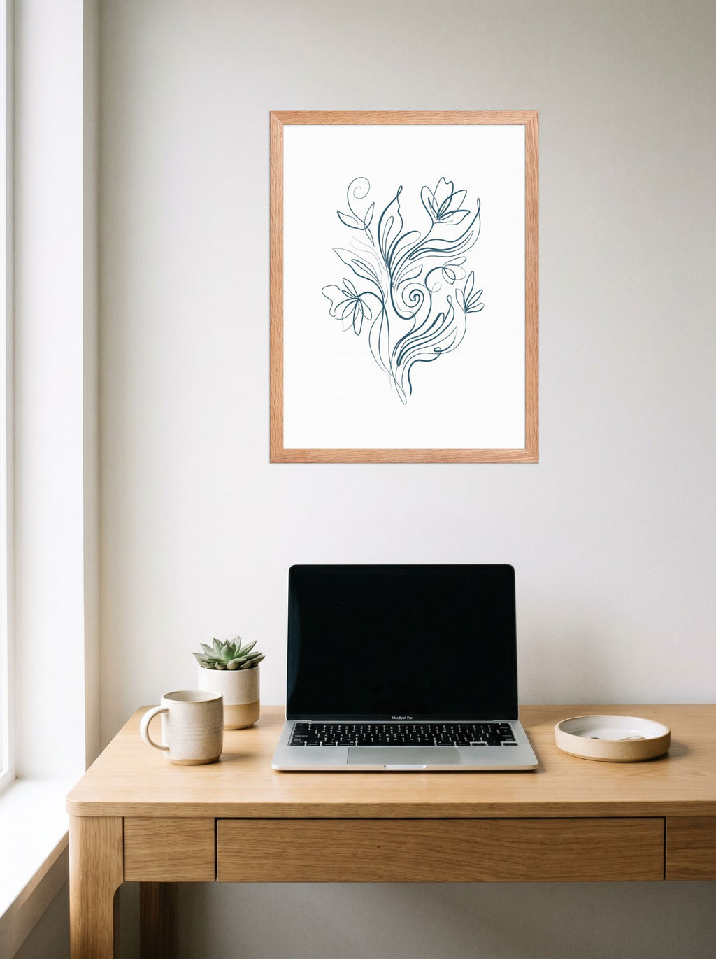 Fluid Blooms Mockup
