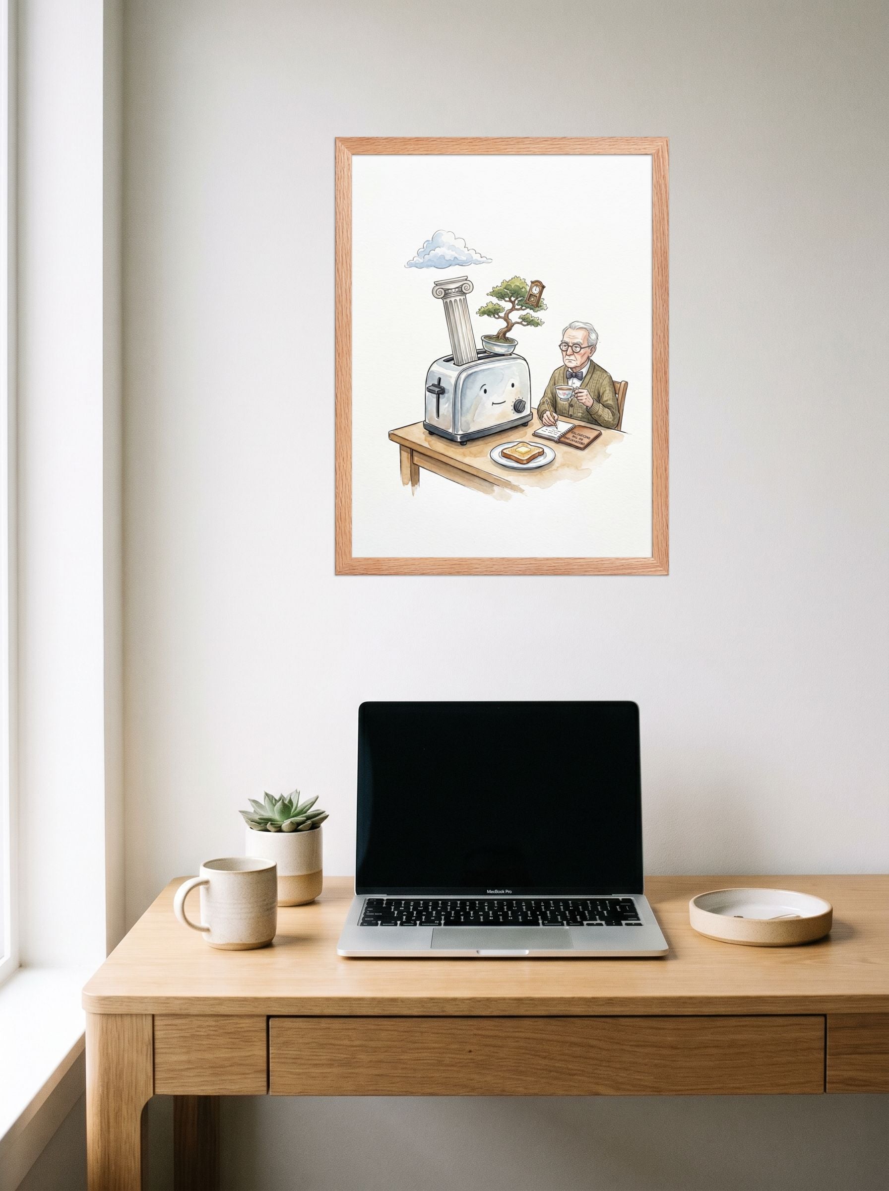 The Absurdity of Breakfast Mockup