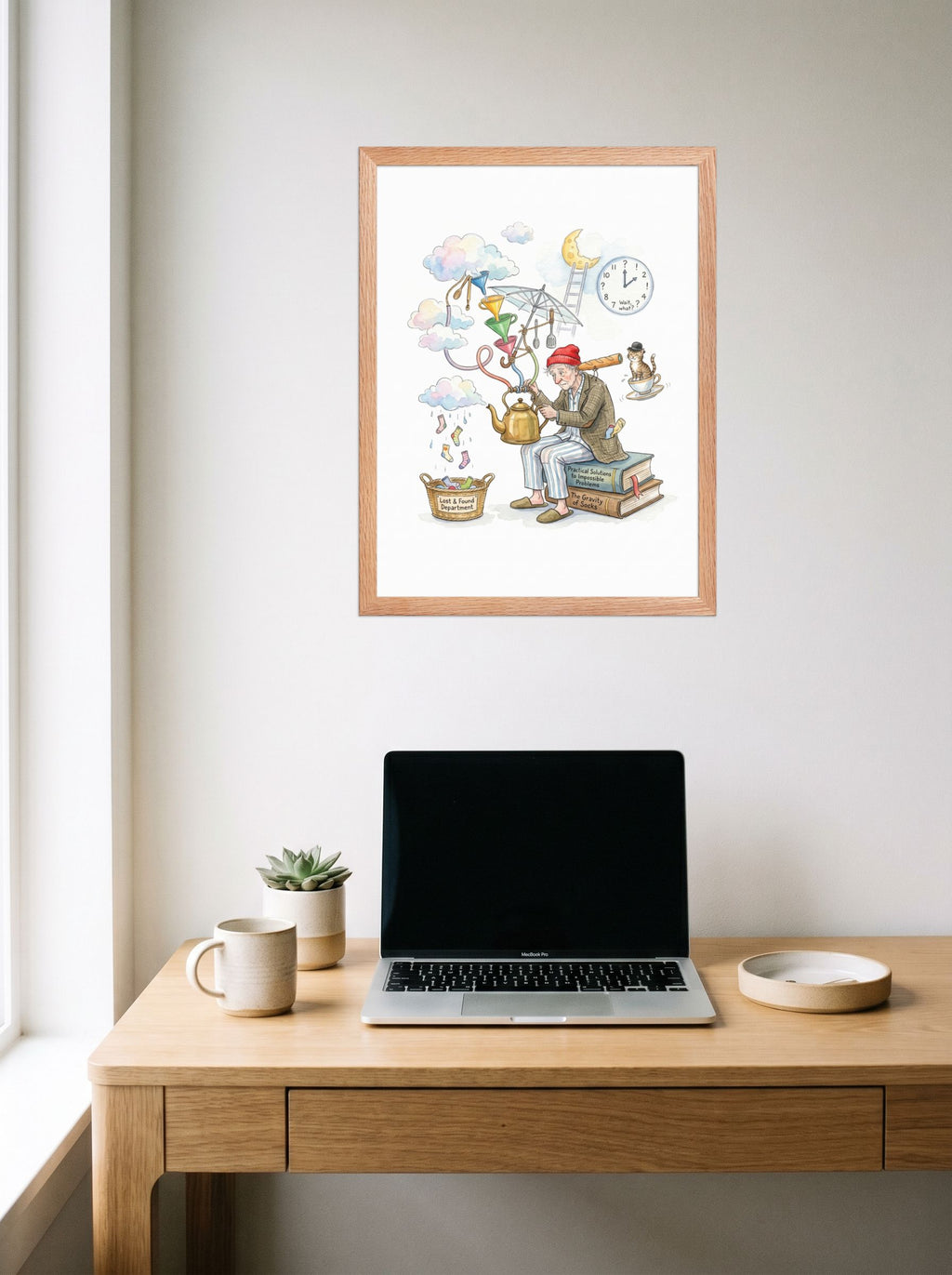 The Gravity of Socks Mockup
