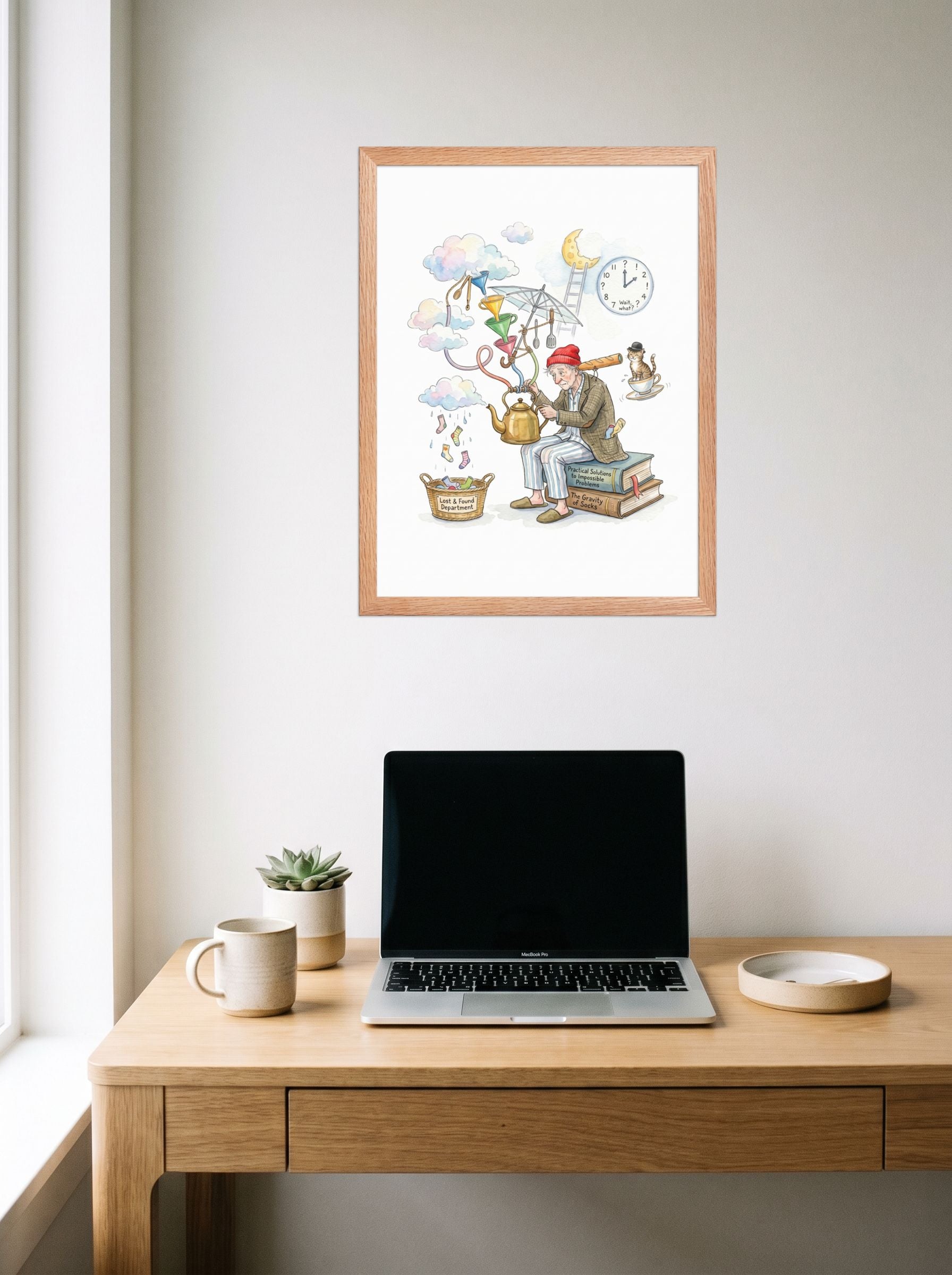 The Gravity of Socks Mockup