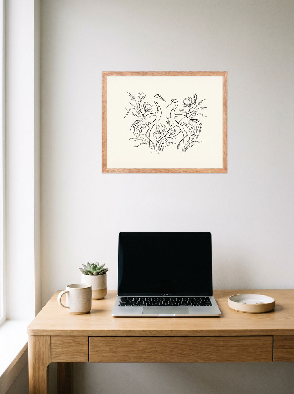 Elegant Avian Pair Mockup