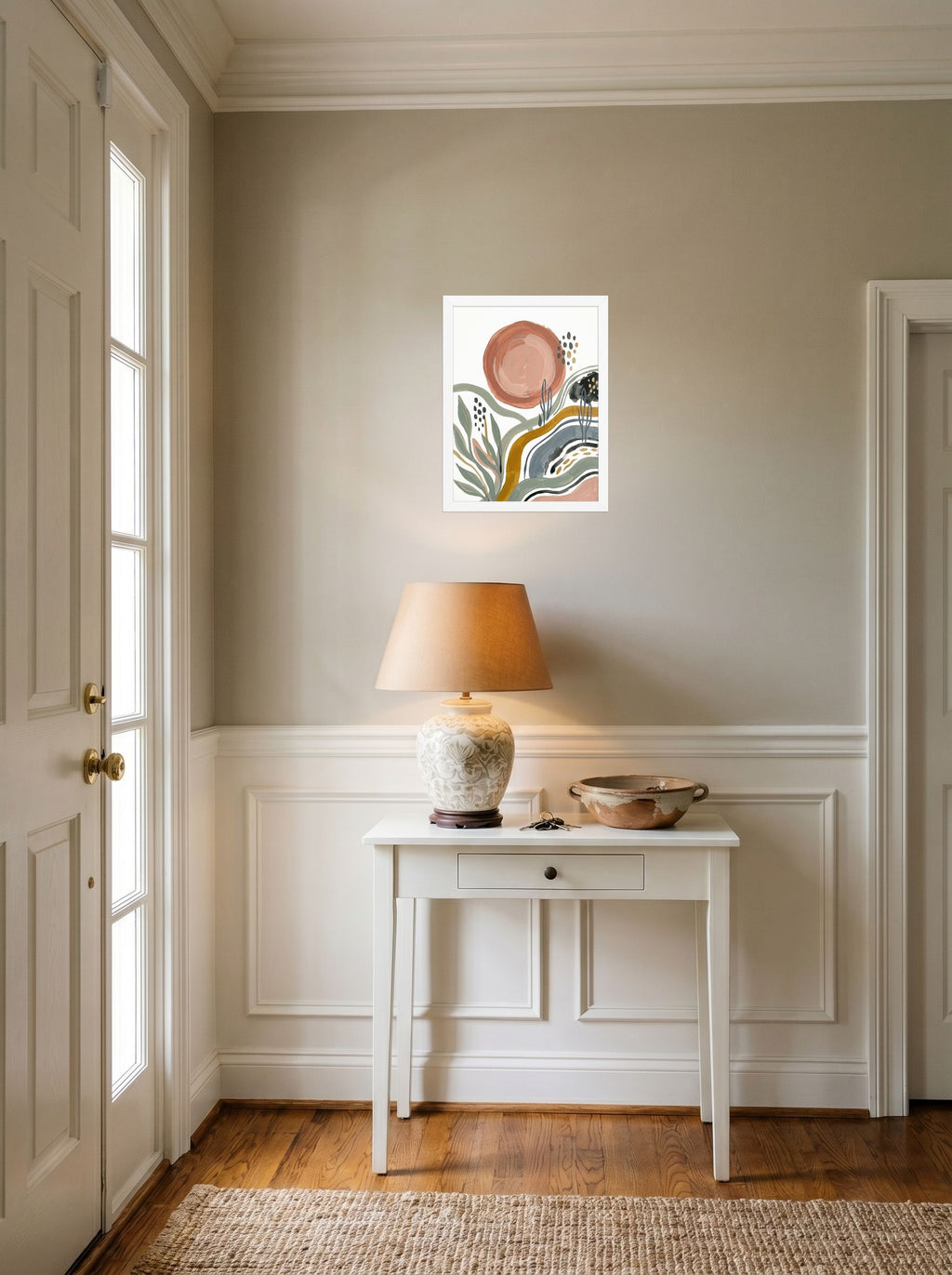 Terracotta Sun and Desert Waves Mockup