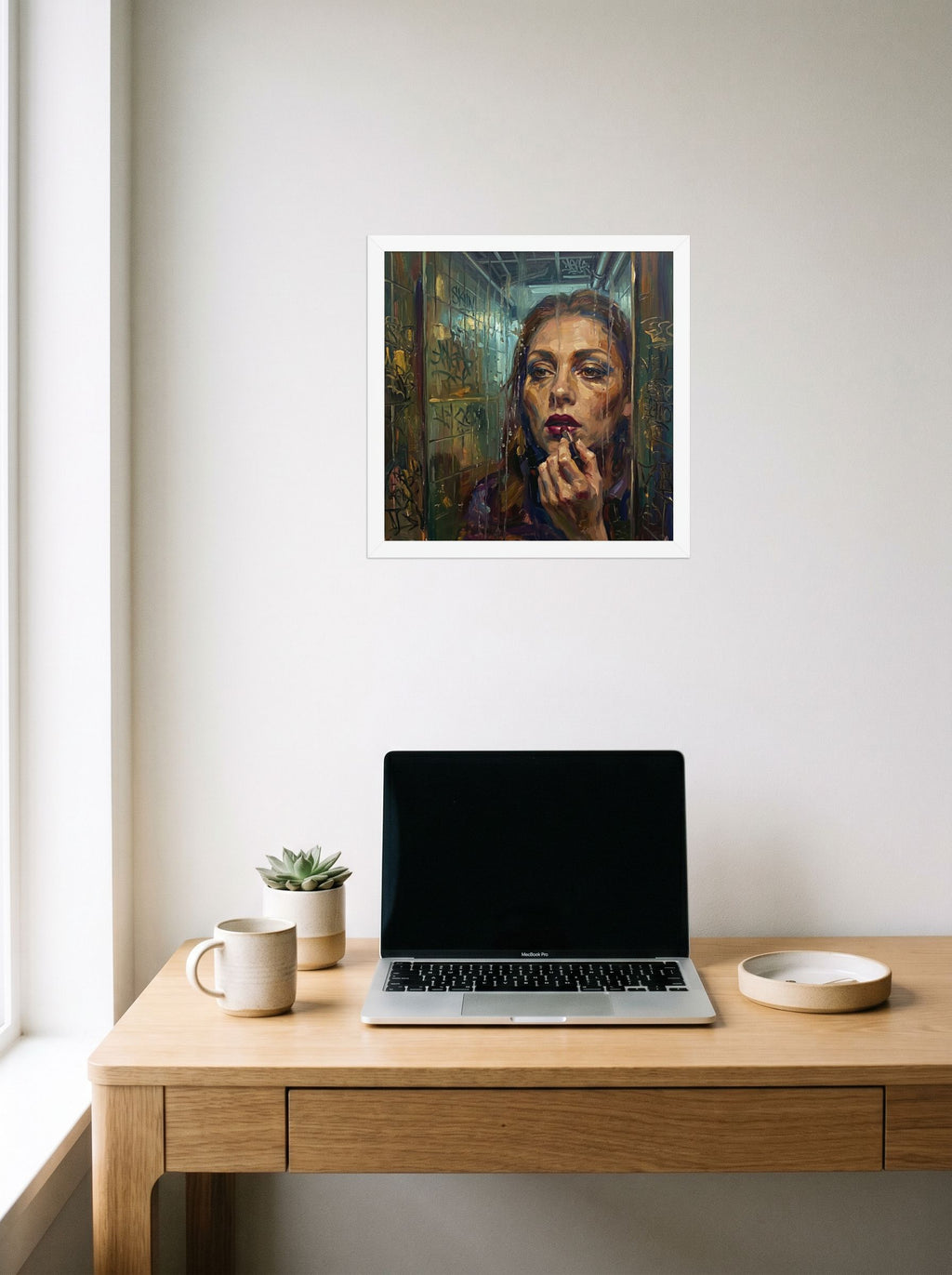 Behind the Glass Mockup