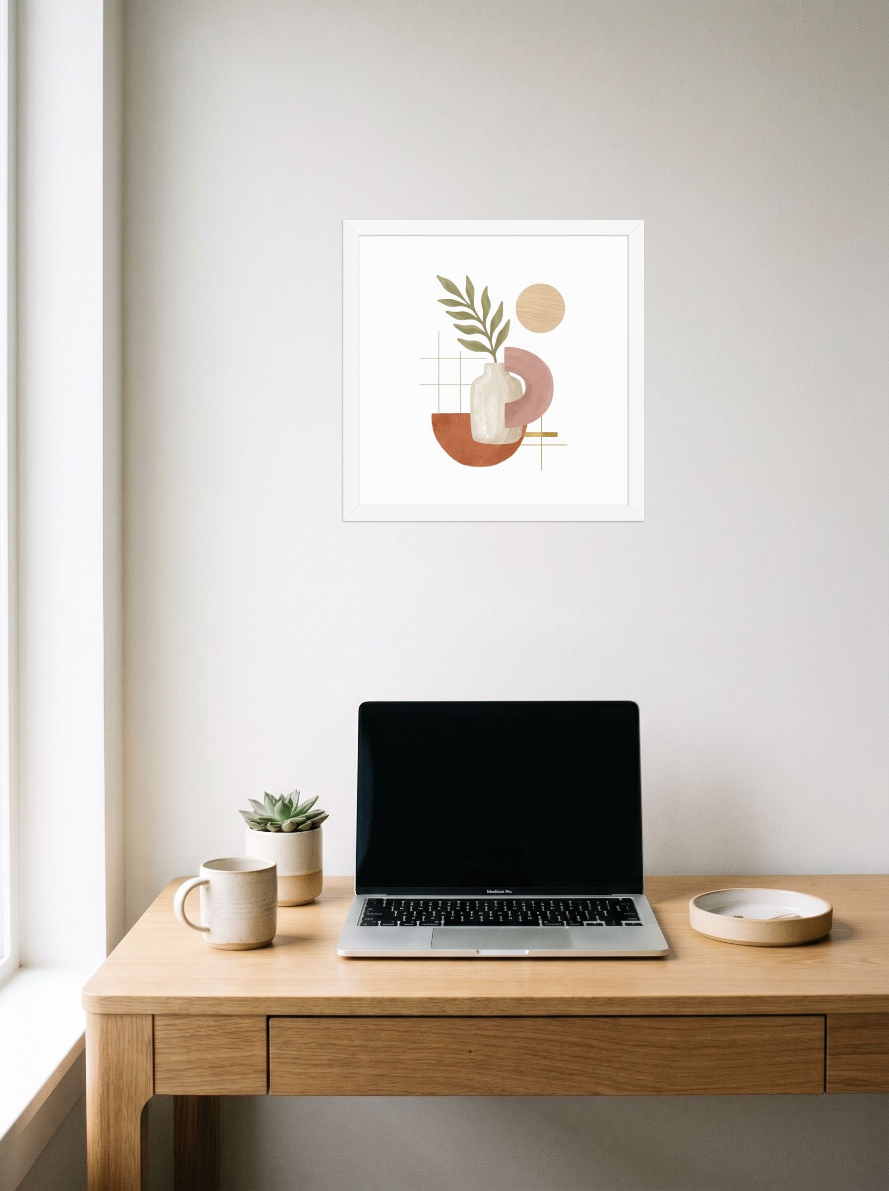 Ceramic Vase and Terracotta Arch Mockup