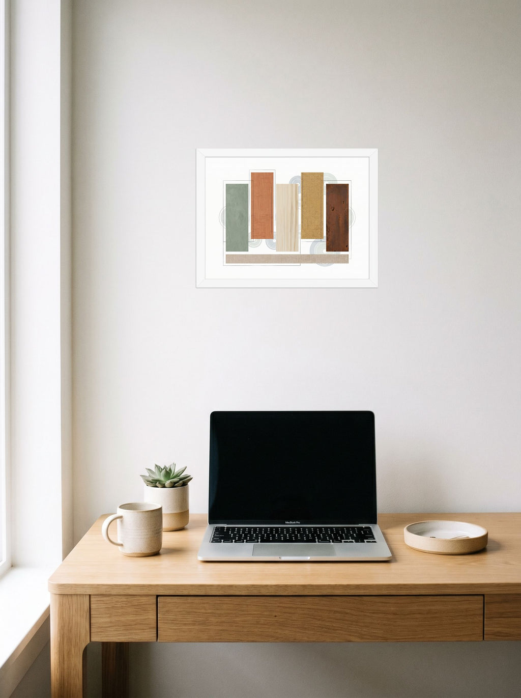 Textured Geometric Symphony Mockup