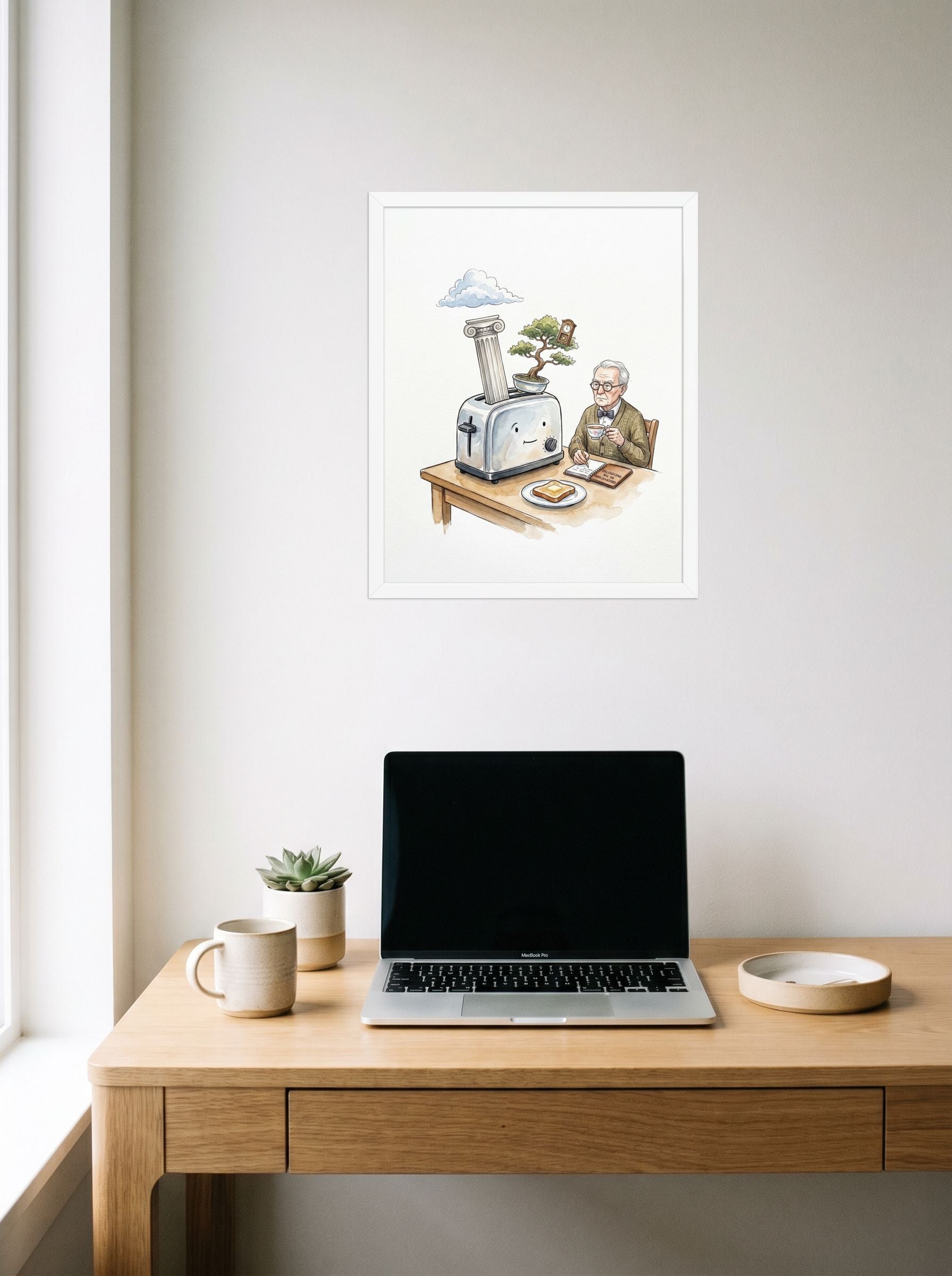 The Absurdity of Breakfast Mockup