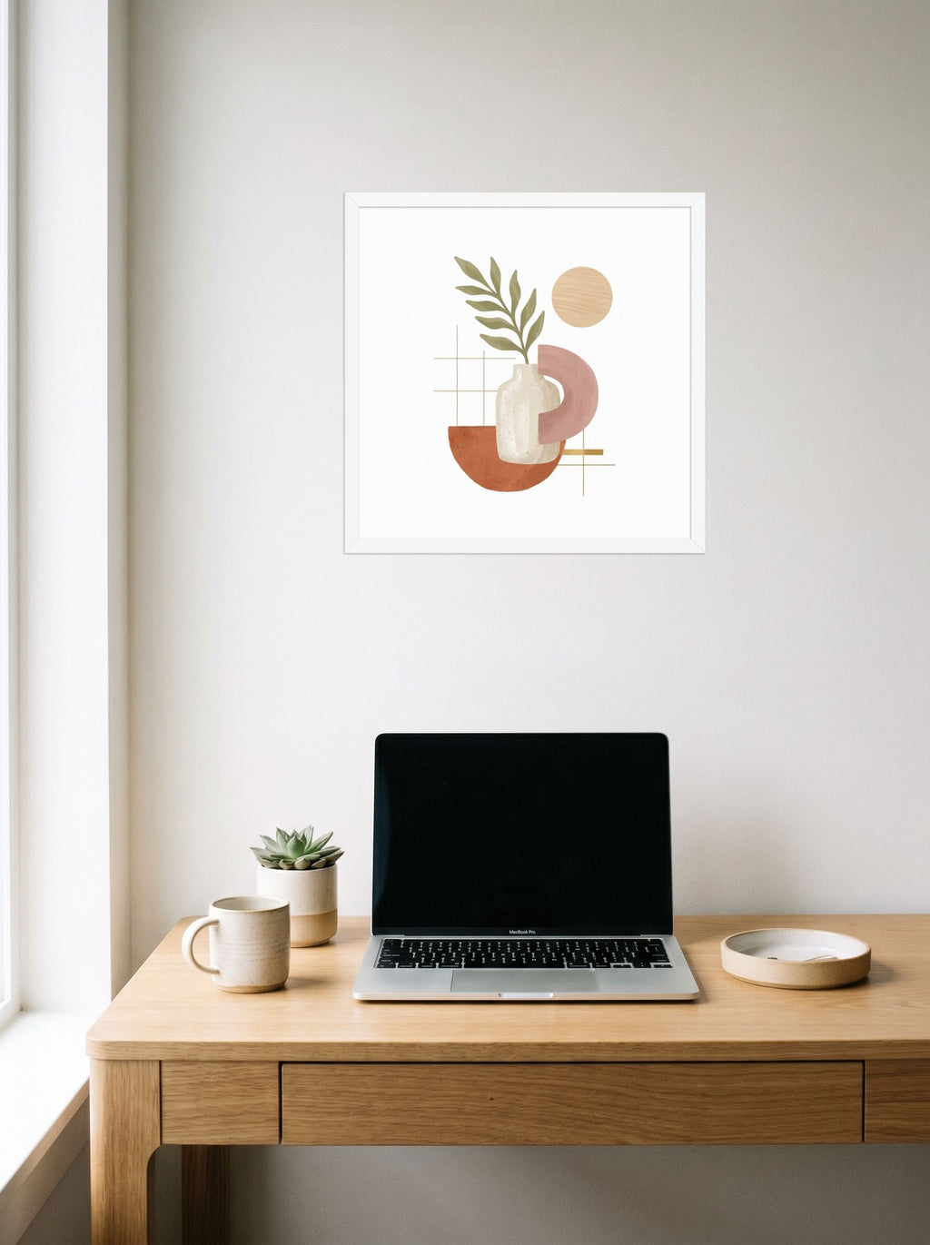 Ceramic Vase and Terracotta Arch Mockup