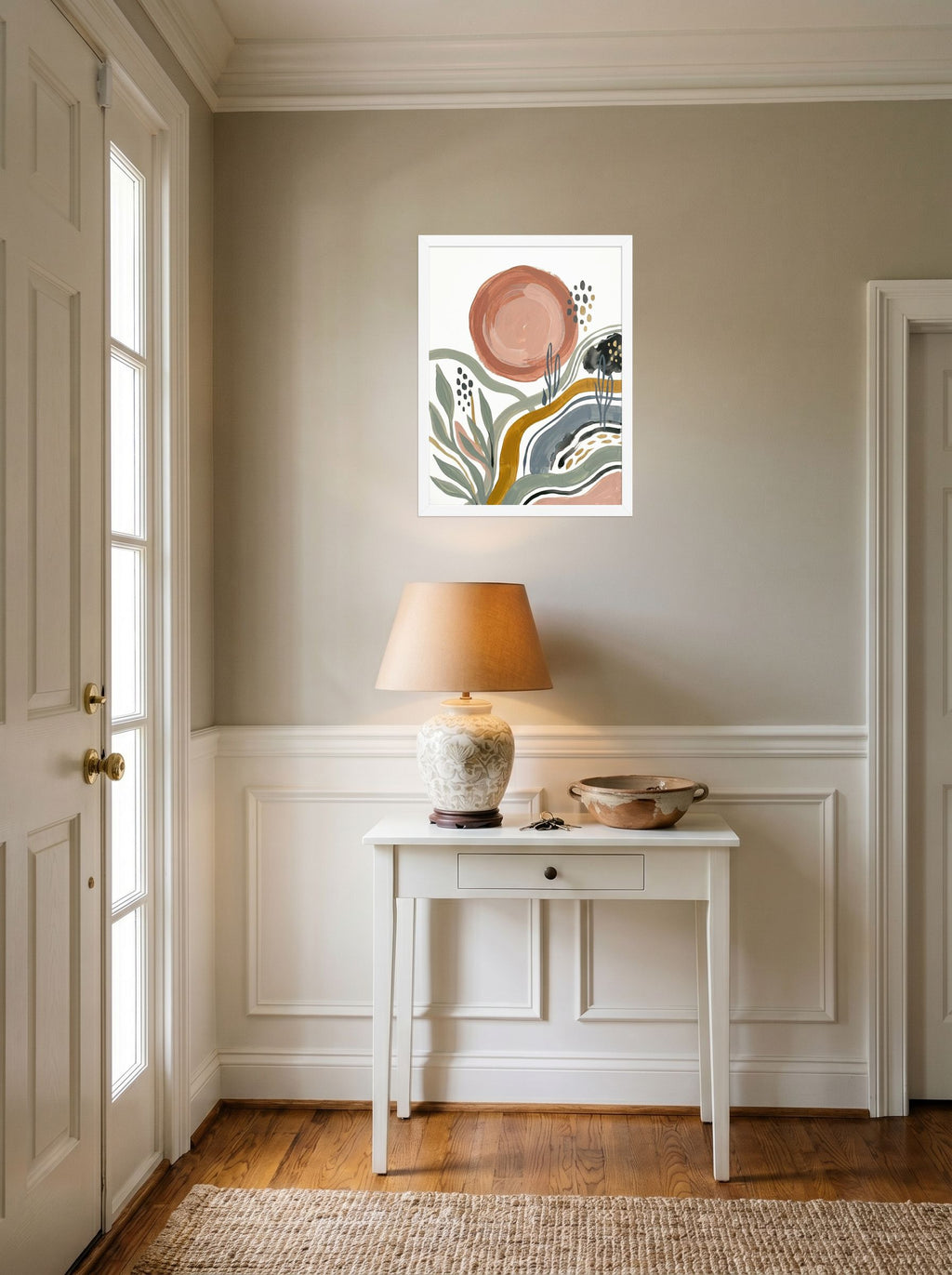 Terracotta Sun and Desert Waves Mockup
