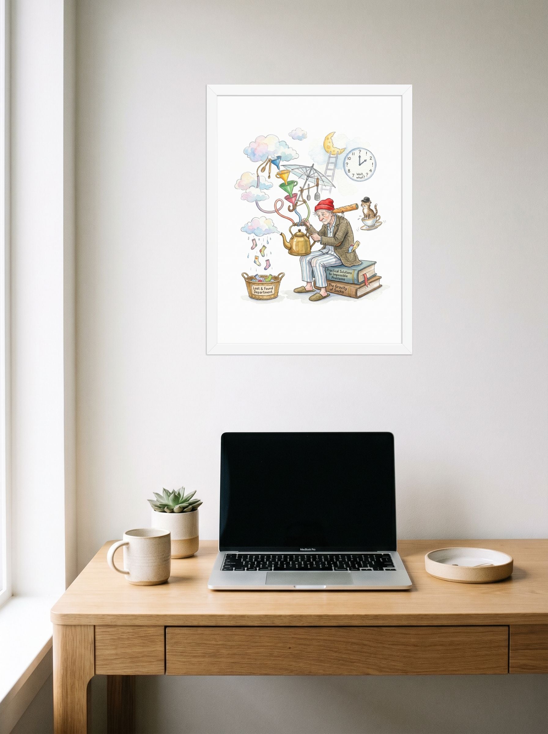 The Gravity of Socks Mockup