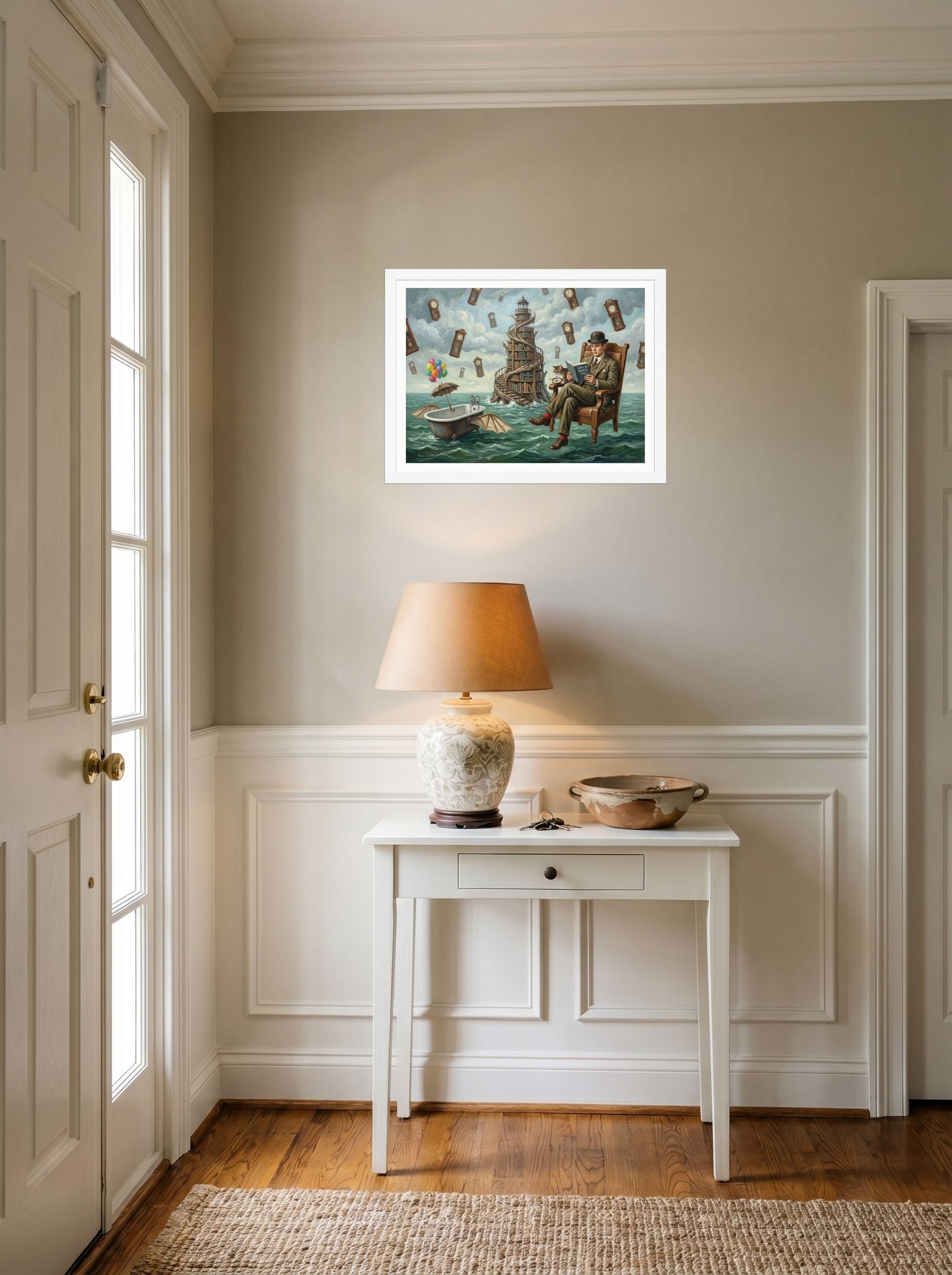 Reading in the Sea of Time Mockup
