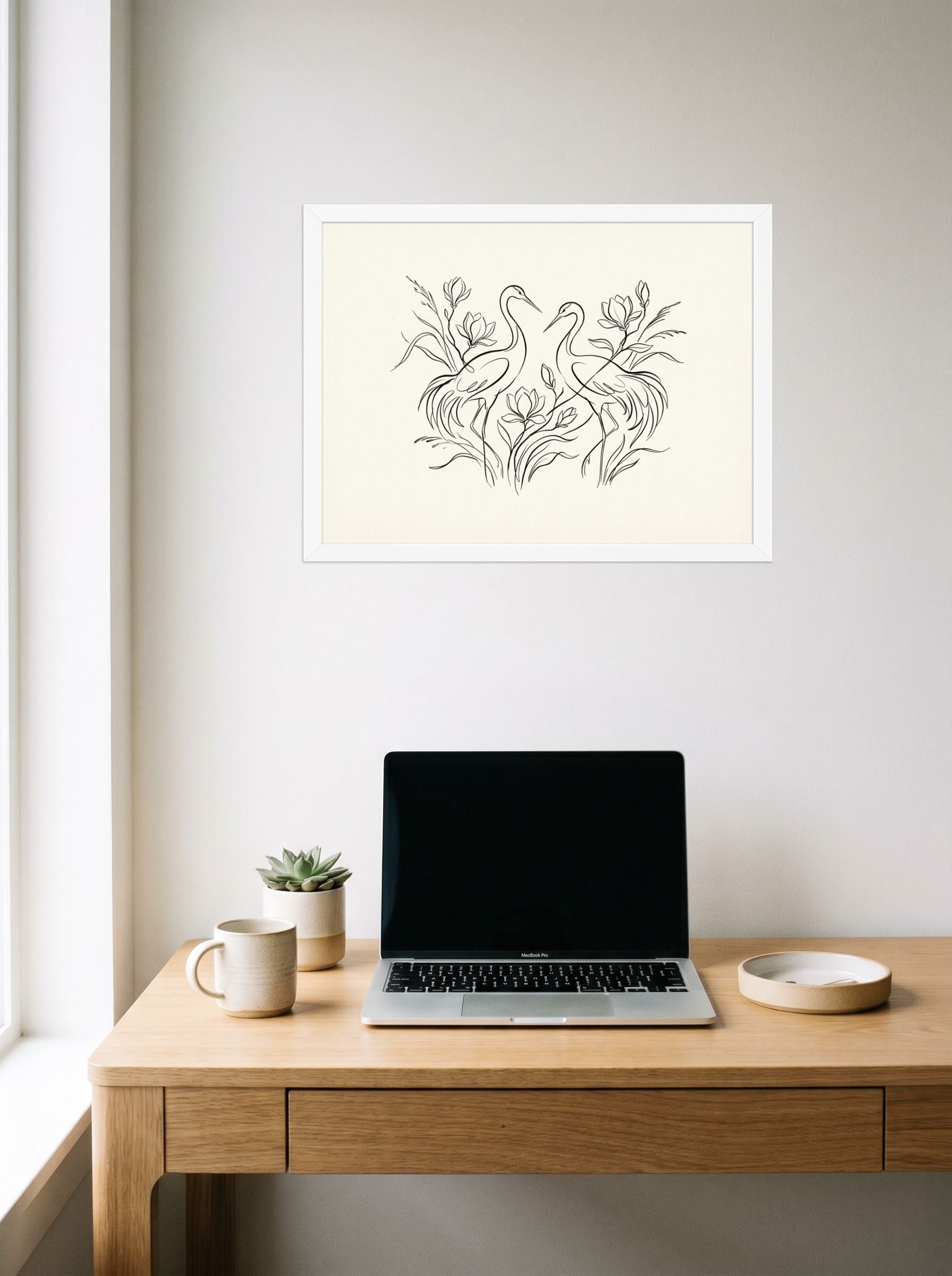 Elegant Avian Pair Mockup