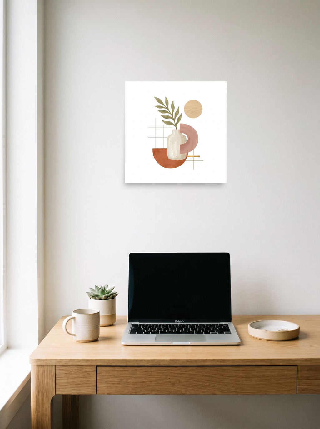 Ceramic Vase and Terracotta Arch Mockup