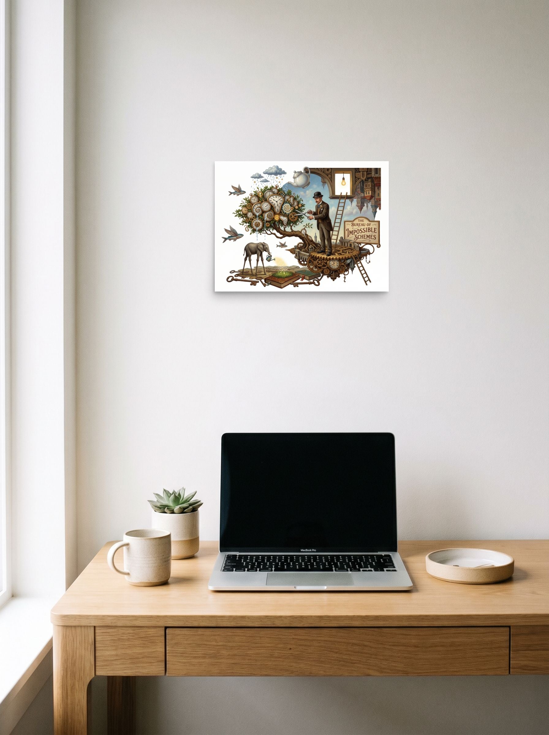 The Bureau of Impossible Schemes Mockup