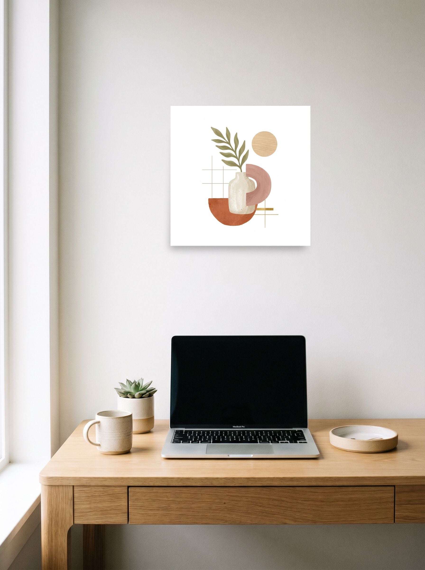 Ceramic Vase and Terracotta Arch Mockup