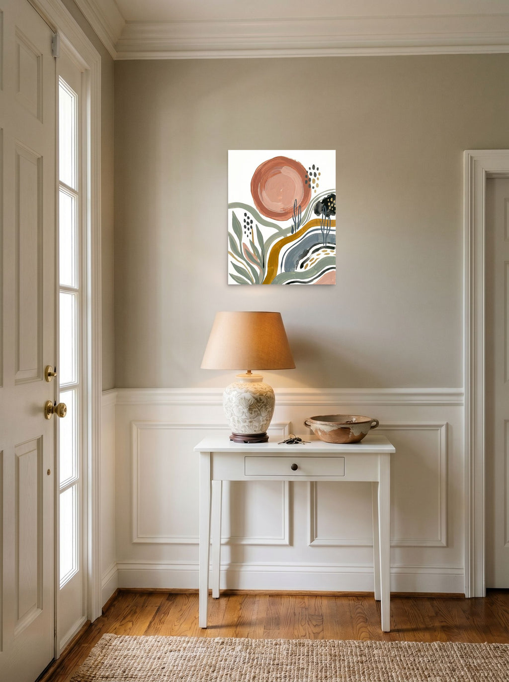 Terracotta Sun and Desert Waves Mockup