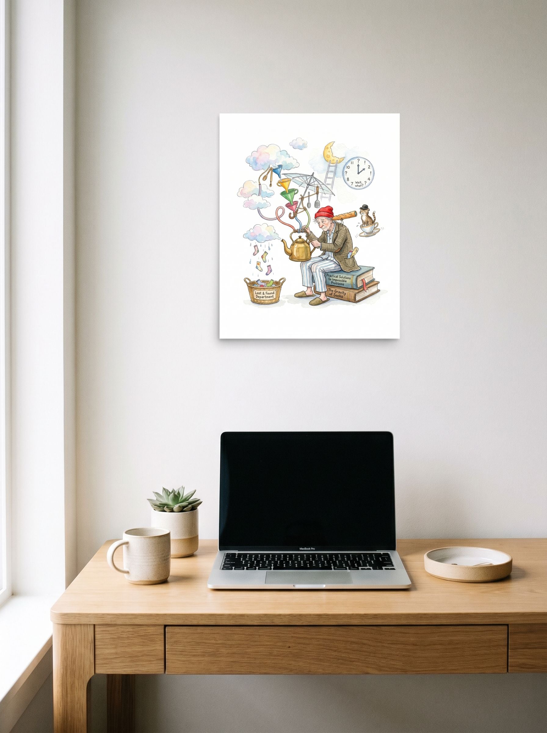 The Gravity of Socks Mockup