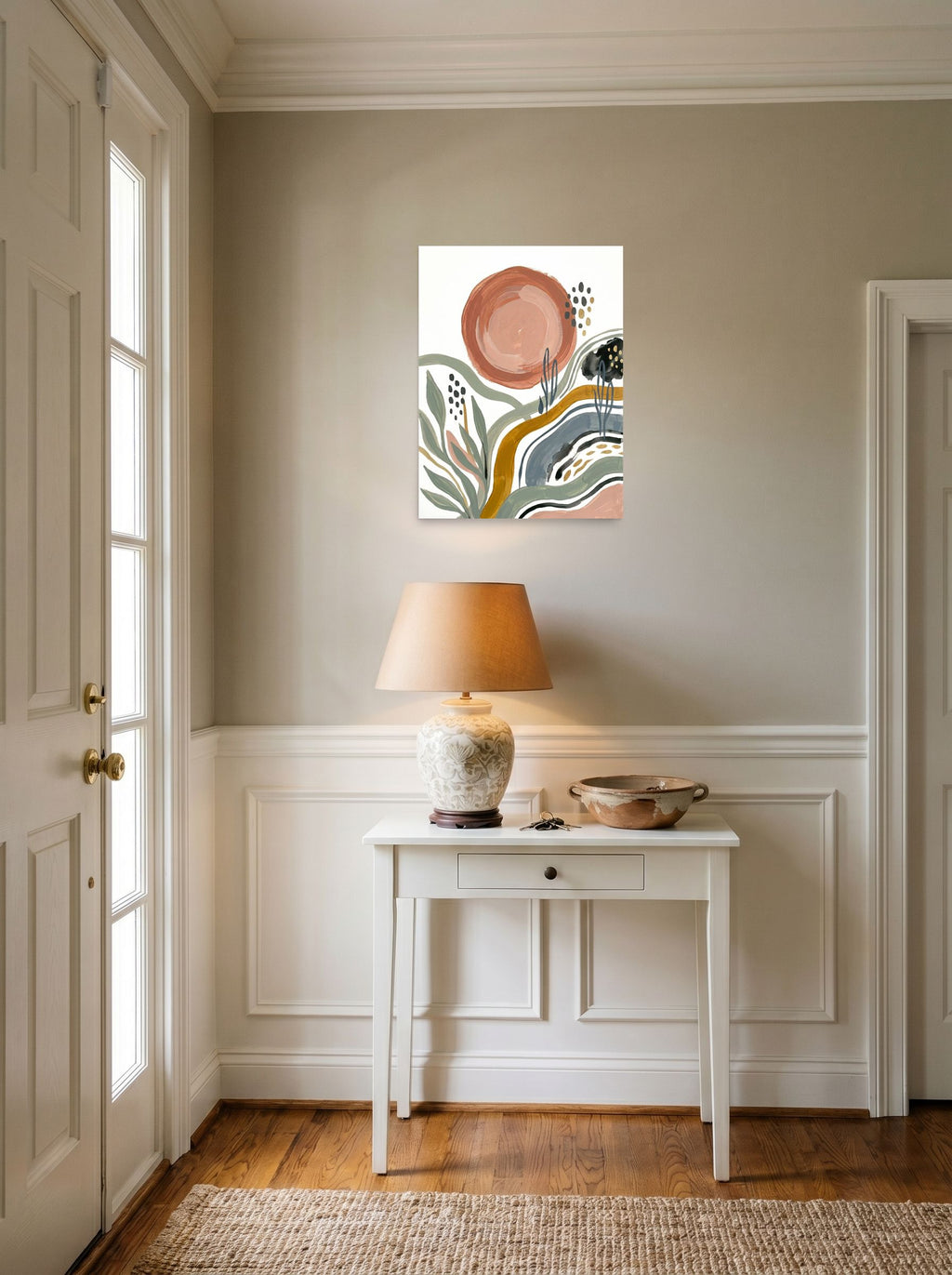 Terracotta Sun and Desert Waves Mockup
