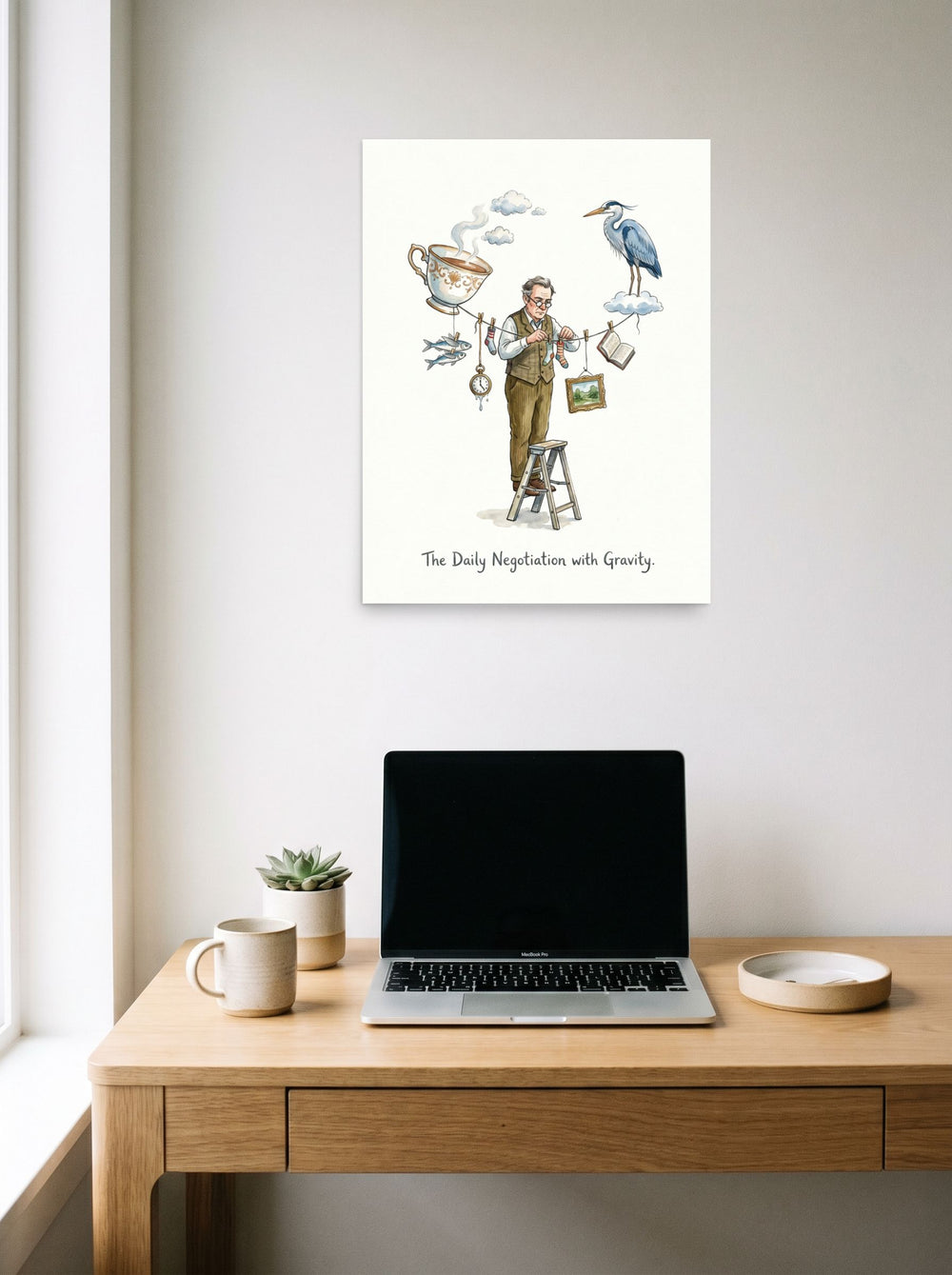 The Daily Negotiation with Gravity Mockup