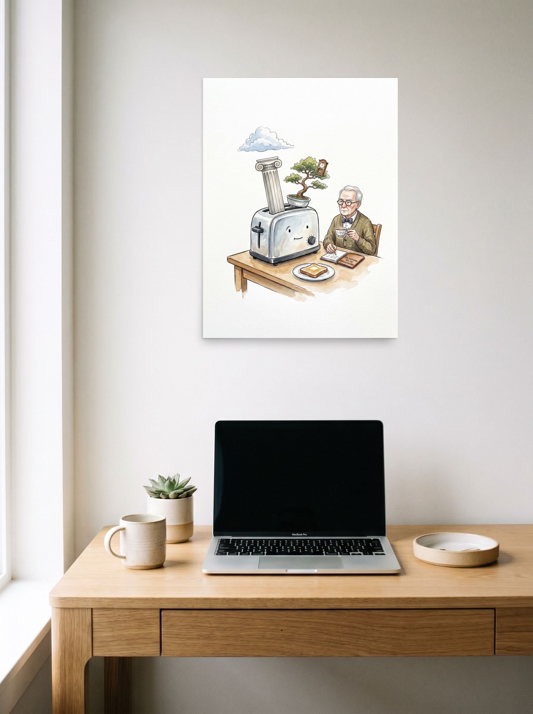 The Absurdity of Breakfast Mockup