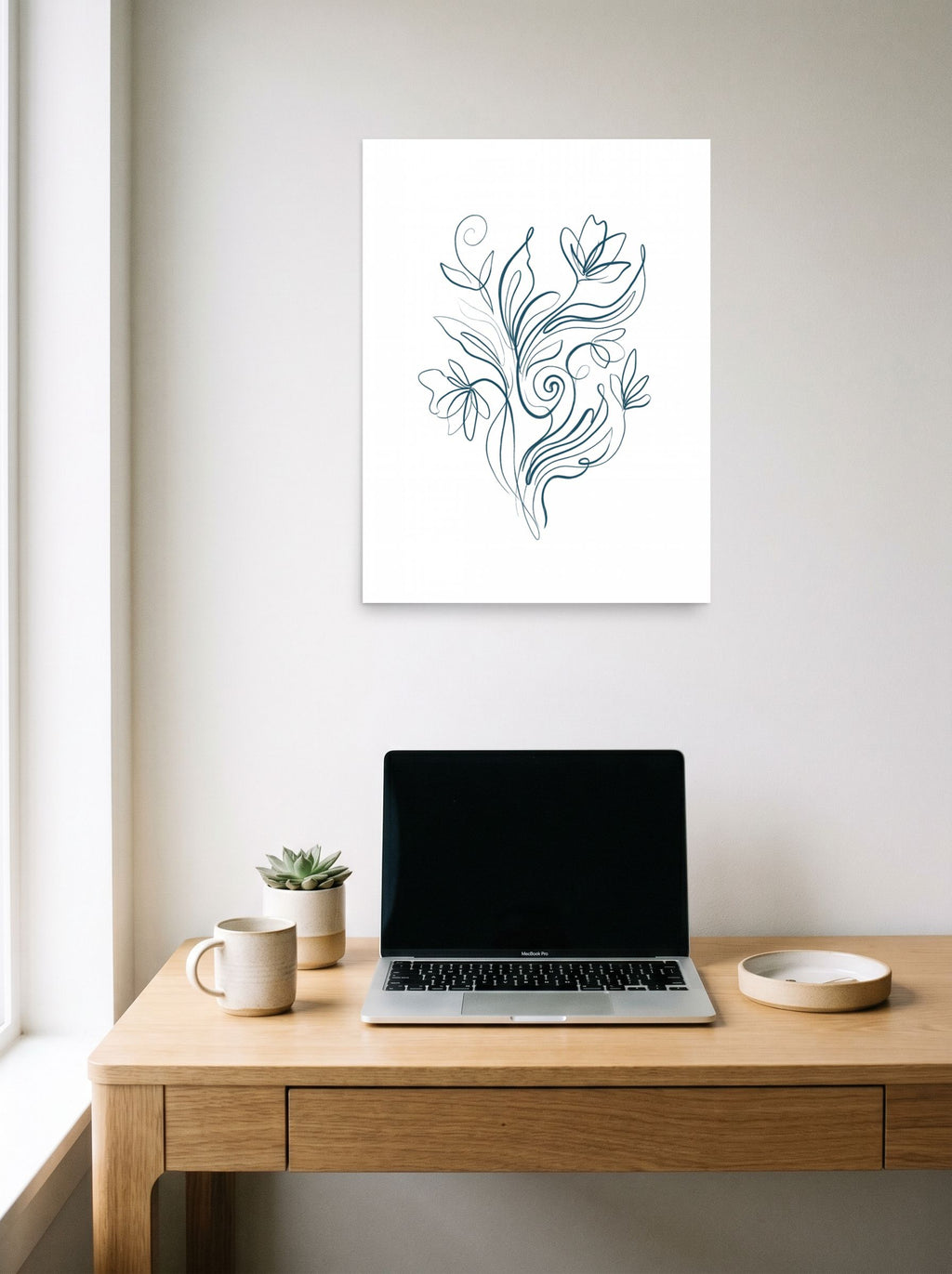 Fluid Blooms Mockup