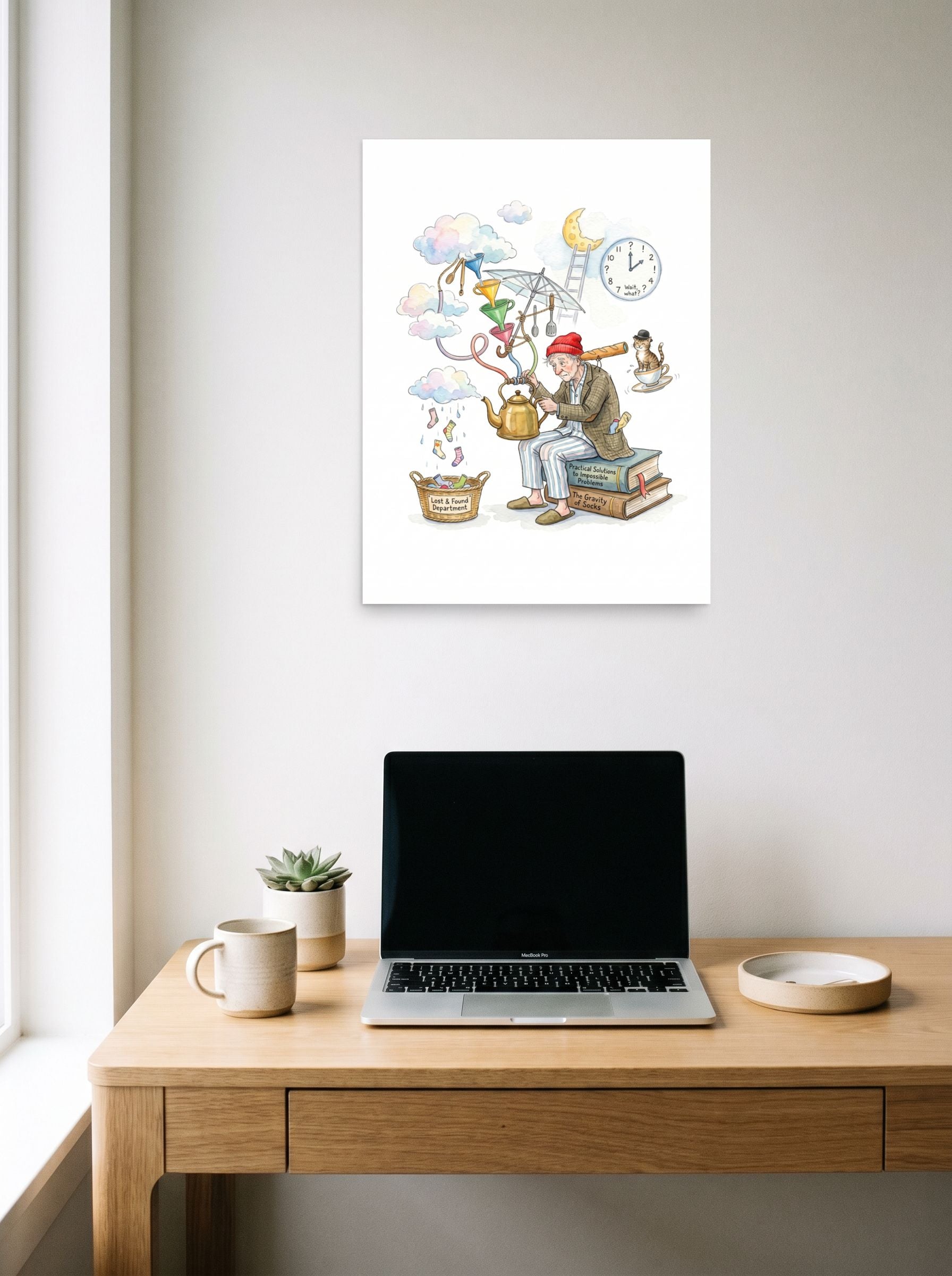The Gravity of Socks Mockup