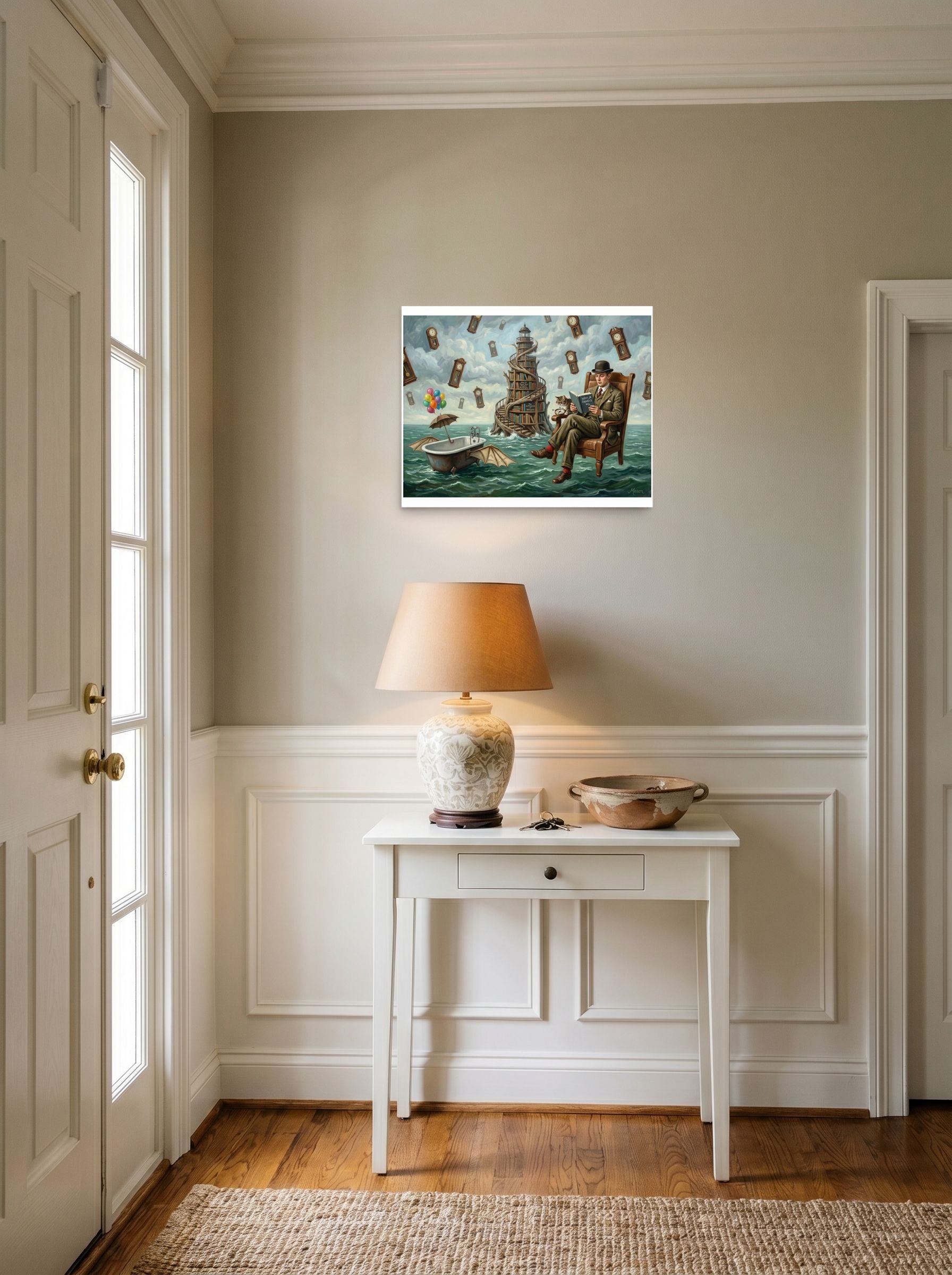 Reading in the Sea of Time Mockup