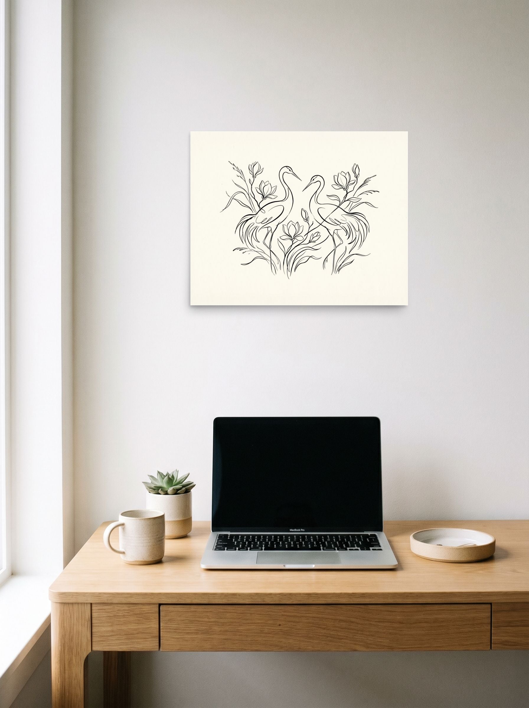 Elegant Avian Pair Mockup