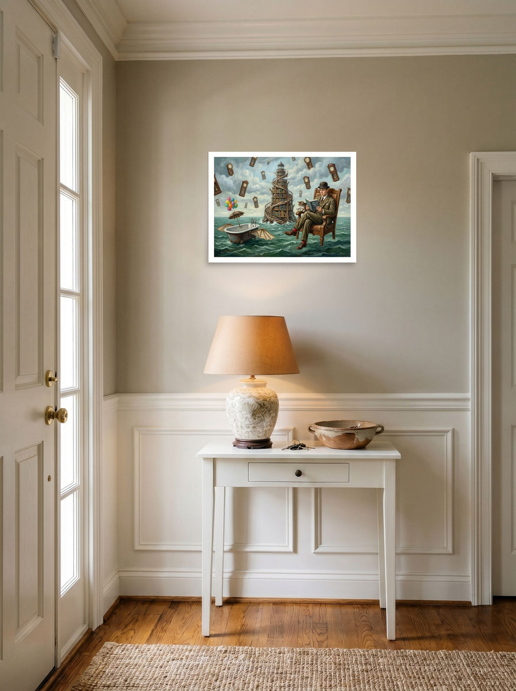 Reading in the Sea of Time Mockup
