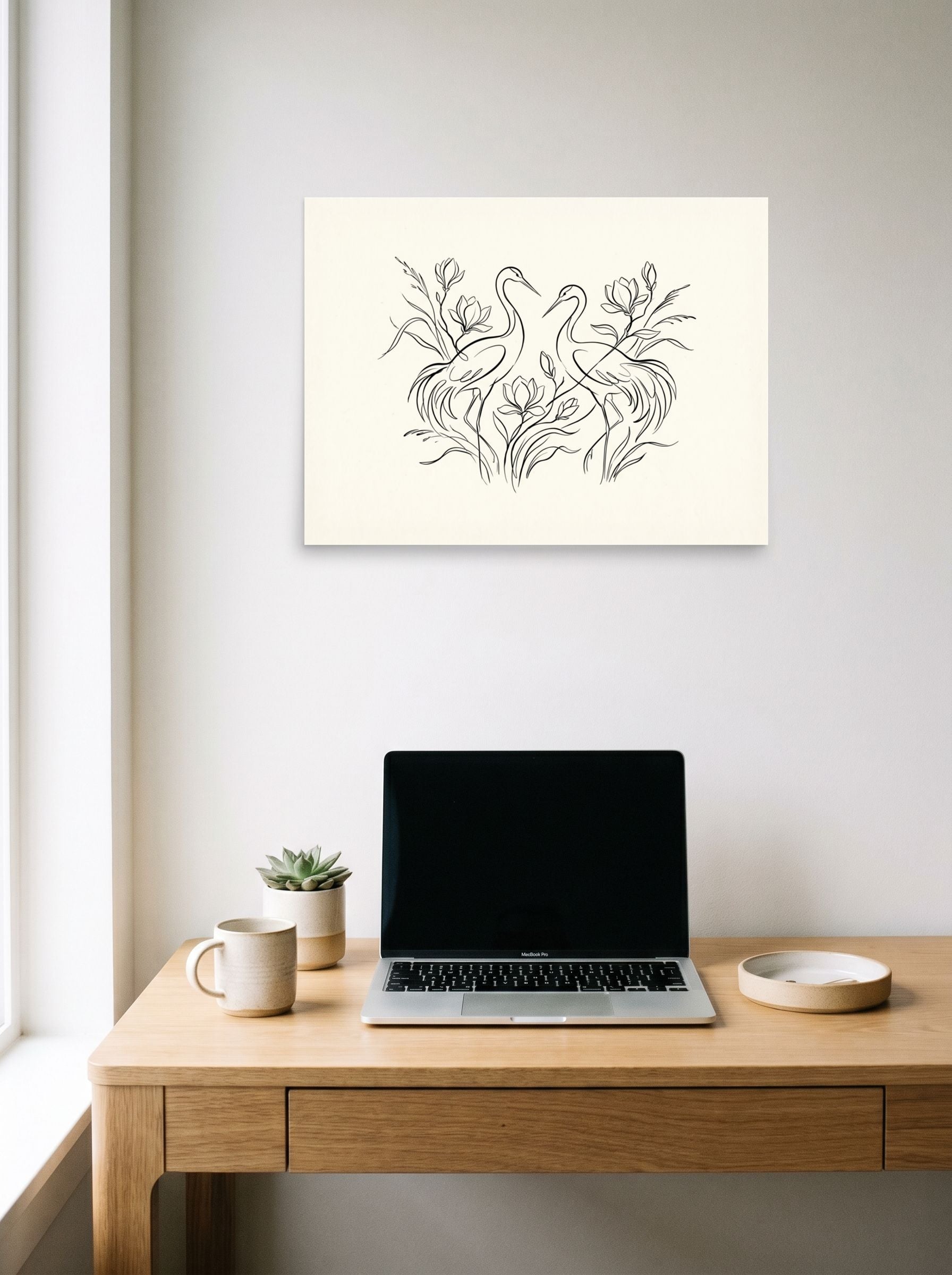 Elegant Avian Pair Mockup